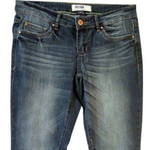 Distressed Stretch Straight Leg Jeans